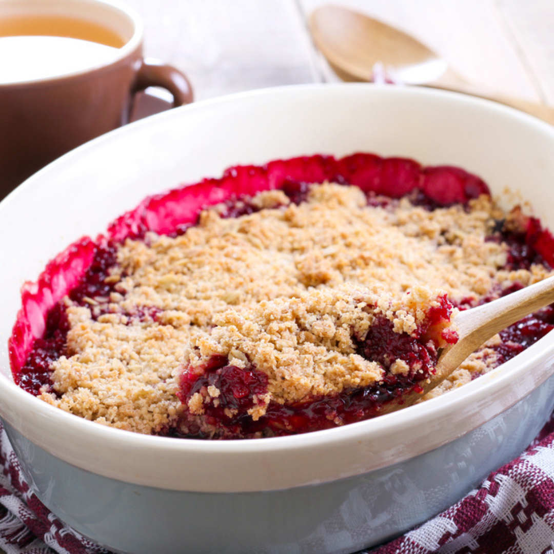 Low Carb Cherry or Berry Fruit Crisp Dixie Diner