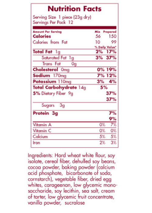Carb Counters™ Cupcake and Frosting Mixes
