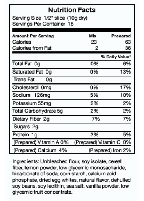 Carb Counters™ Pound Cake Mixes