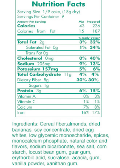 Carb Counters™ Snackin’ Cake Mixes