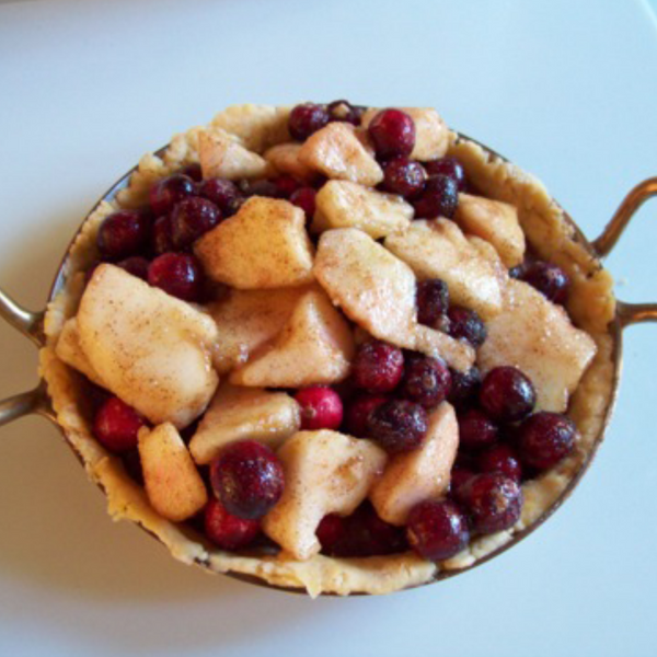 Low Carb Apple Cranberry Pie