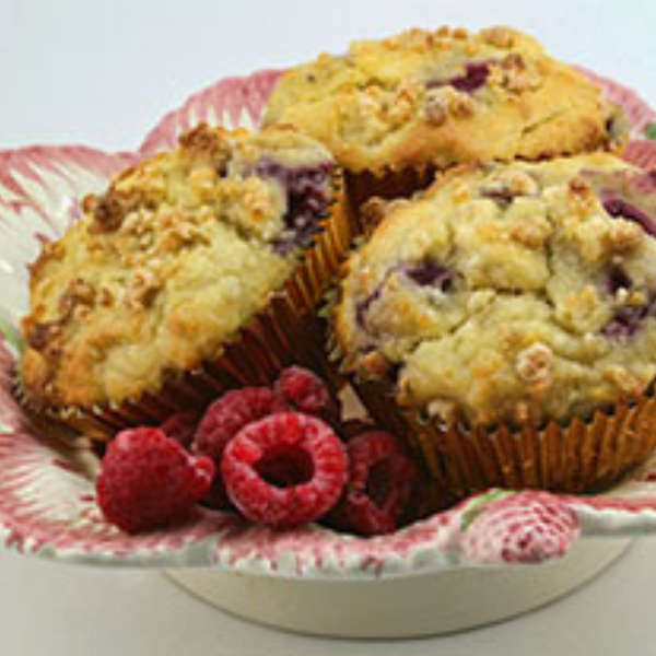 Low Carb Raspberry & Cream Muffins