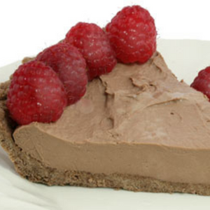 Milk Chocolate & Raspberry Low Carb Cheesecake Pie