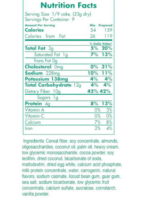 Carb Counters™ Snackin’ Cake Mixes