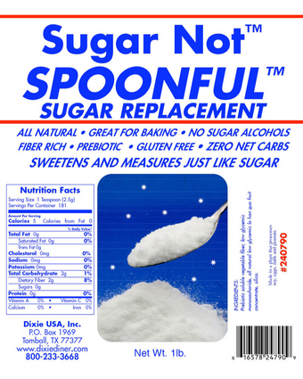 Sugar (Not)™ Spoonful™ Natural Sugar Replacement with Fiber